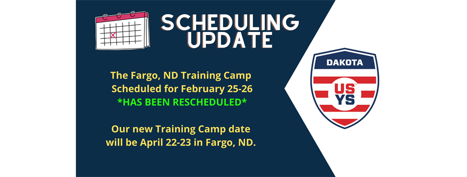 Fargo, ND Training Camp - Rescheduled